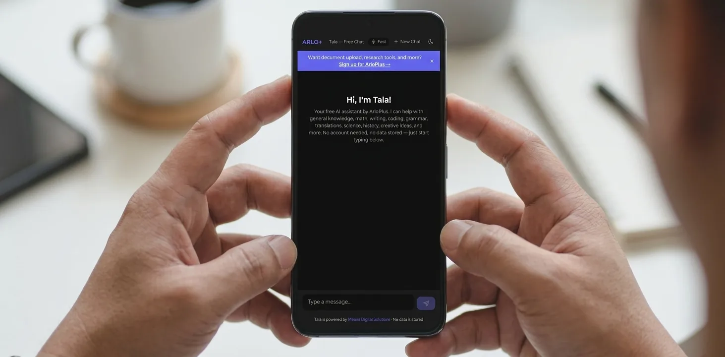 Close-up of smartphone screen showing DeepSeek AI chatbot interface on a modern device.